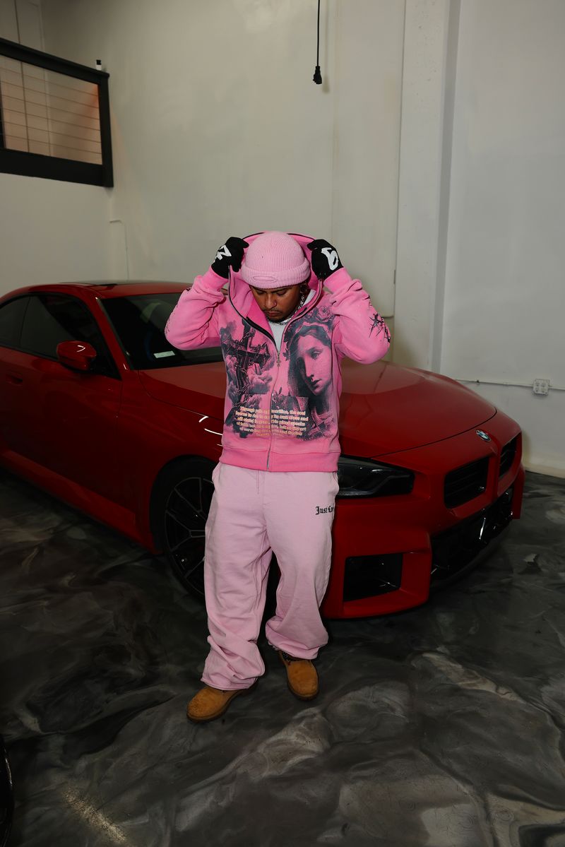 PINK R.O.T ZIP UP HOODIE